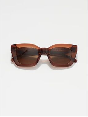 &OTHER STORIES RECTANGULAR-FRAME ACETATE SUNGLASSES - Brown. NWT